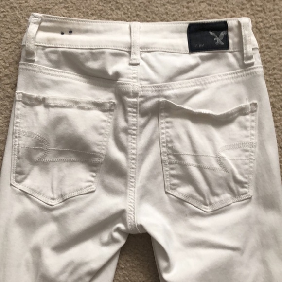 American eagle size 0 white ripped jeans - Picture 4 of 4